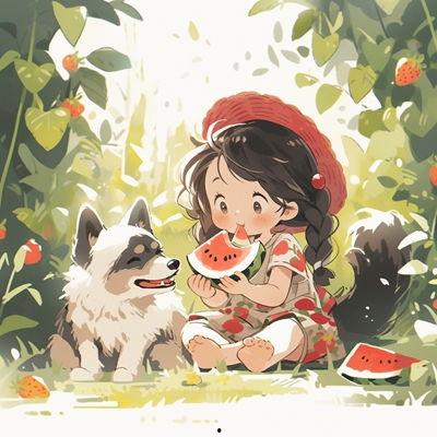 超萌吃瓜事件,网络狂欢背后的温情瞬间